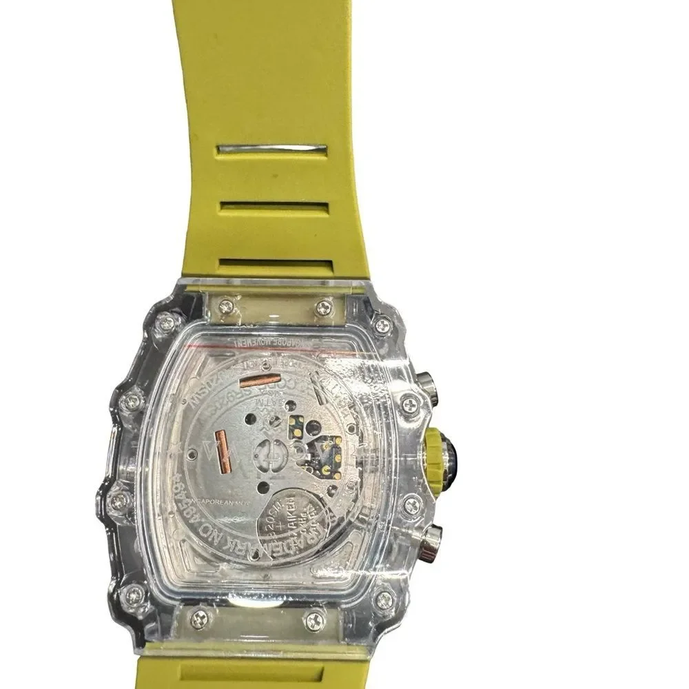 Activa x Invicta Skeleton Chronograph Watch 44.3mm Green Quartz BNIB